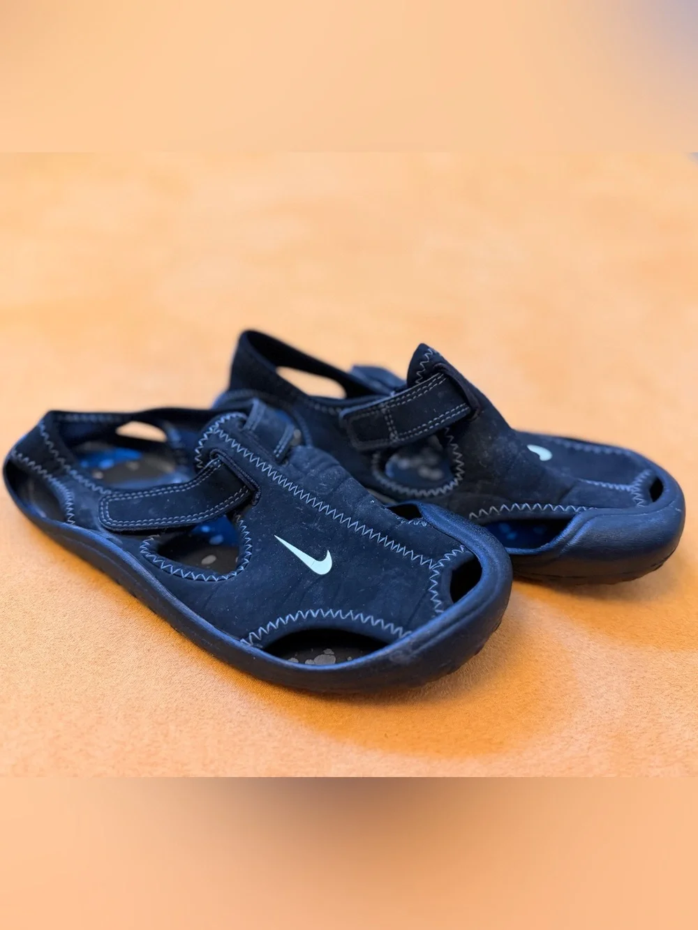 NIKE Sunray Protect Kids Toddler Water Swim Beach Shoes - Black